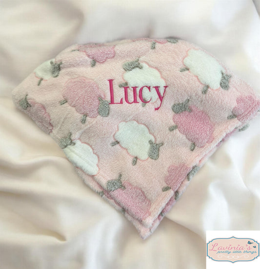 Personalised New Born Baby Blanket