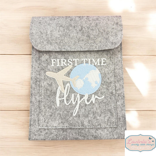Personalised First Time Flyer Travel Document Wallet/Pouch