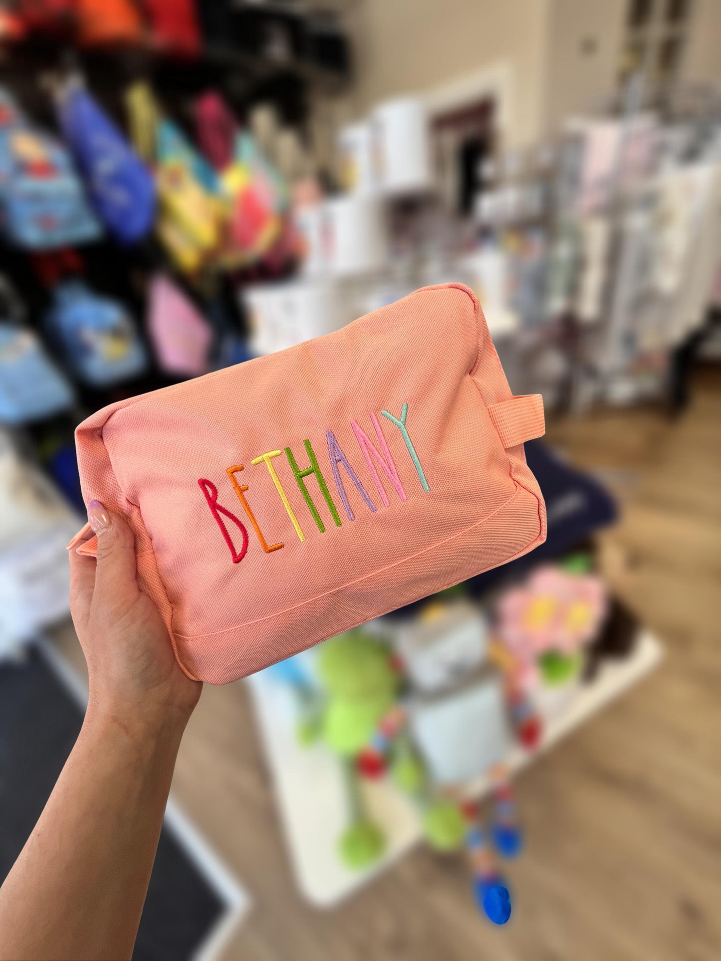 Personalised Kids Wash Bag – Custom Name Toiletry Bag for Girls & Boys | Travel Pouch | Sleepover Bag | Birthday Gift for Children