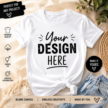 Custom printed unisex t-shirt Make your own t-shirt branded workwear