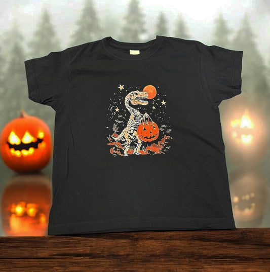 T-Rex Dinosaur Pumpkin Halloween Top