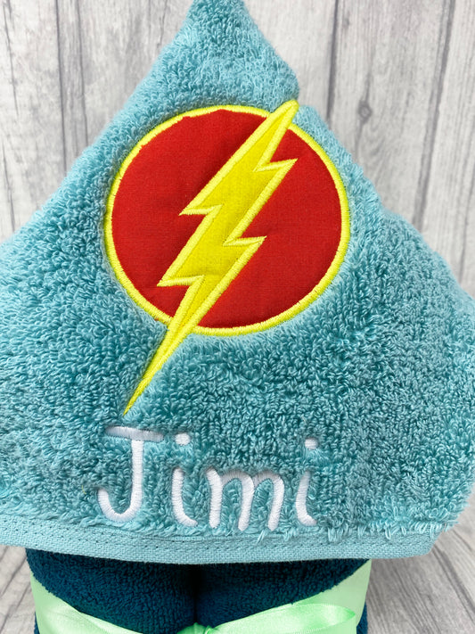 Flash hooded towel