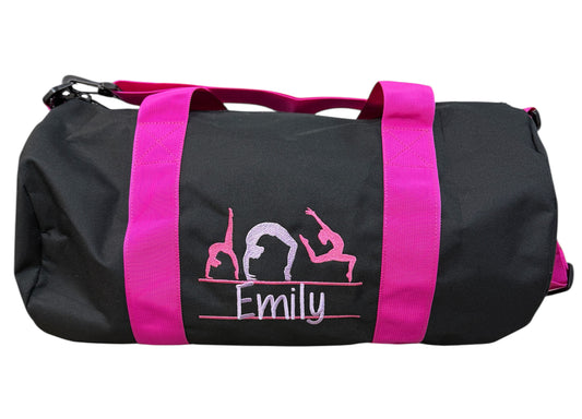 Personalised Dance Bag, Embroidered Gymnastic Barrel Bag