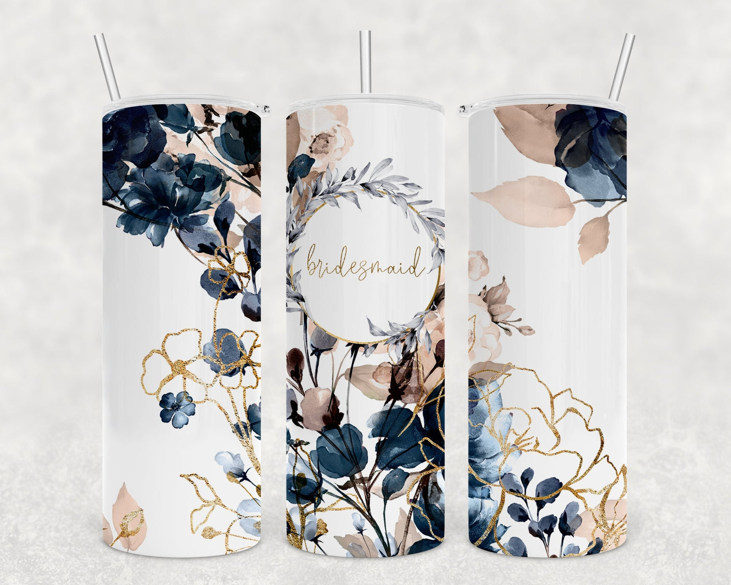 Personalised bridesmaid tumbler