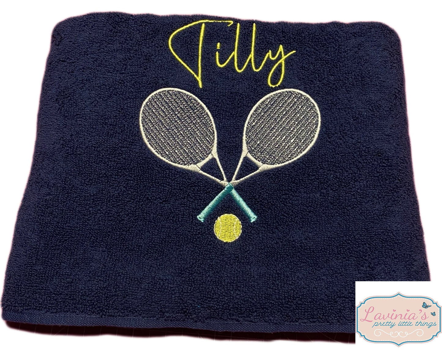 Tennis racket towel