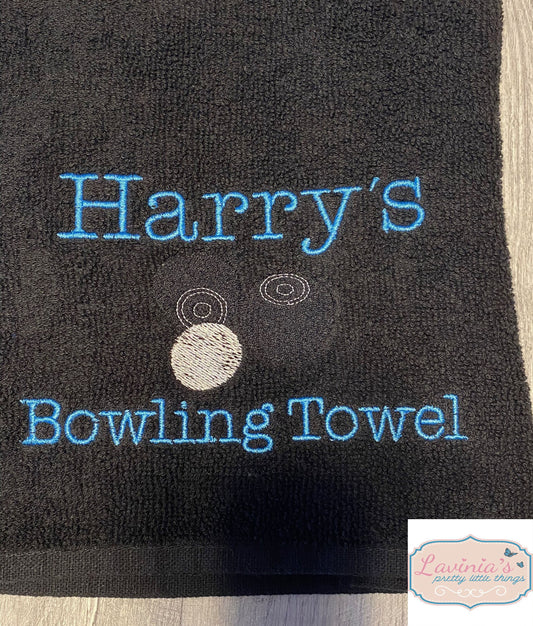 Personalised Bowling Towel