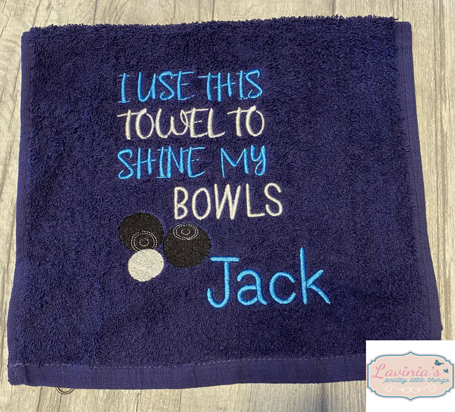 I use this towel to shine my balls towel