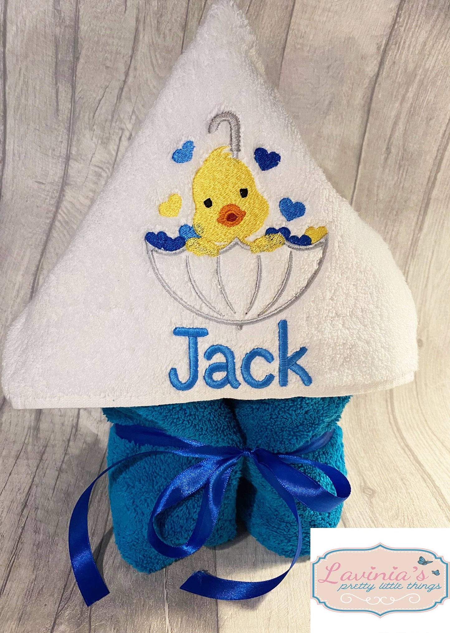 Duck hooded towel