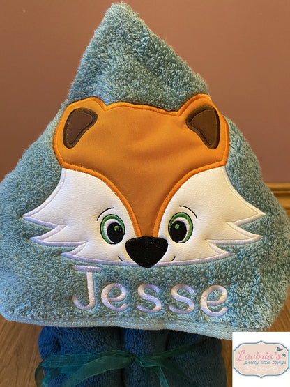 Fox hooded towel