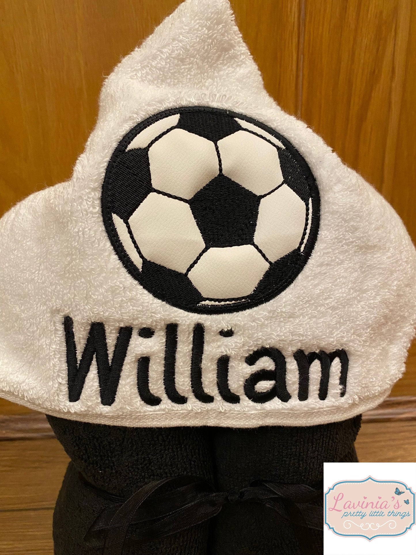 Football hooded towel