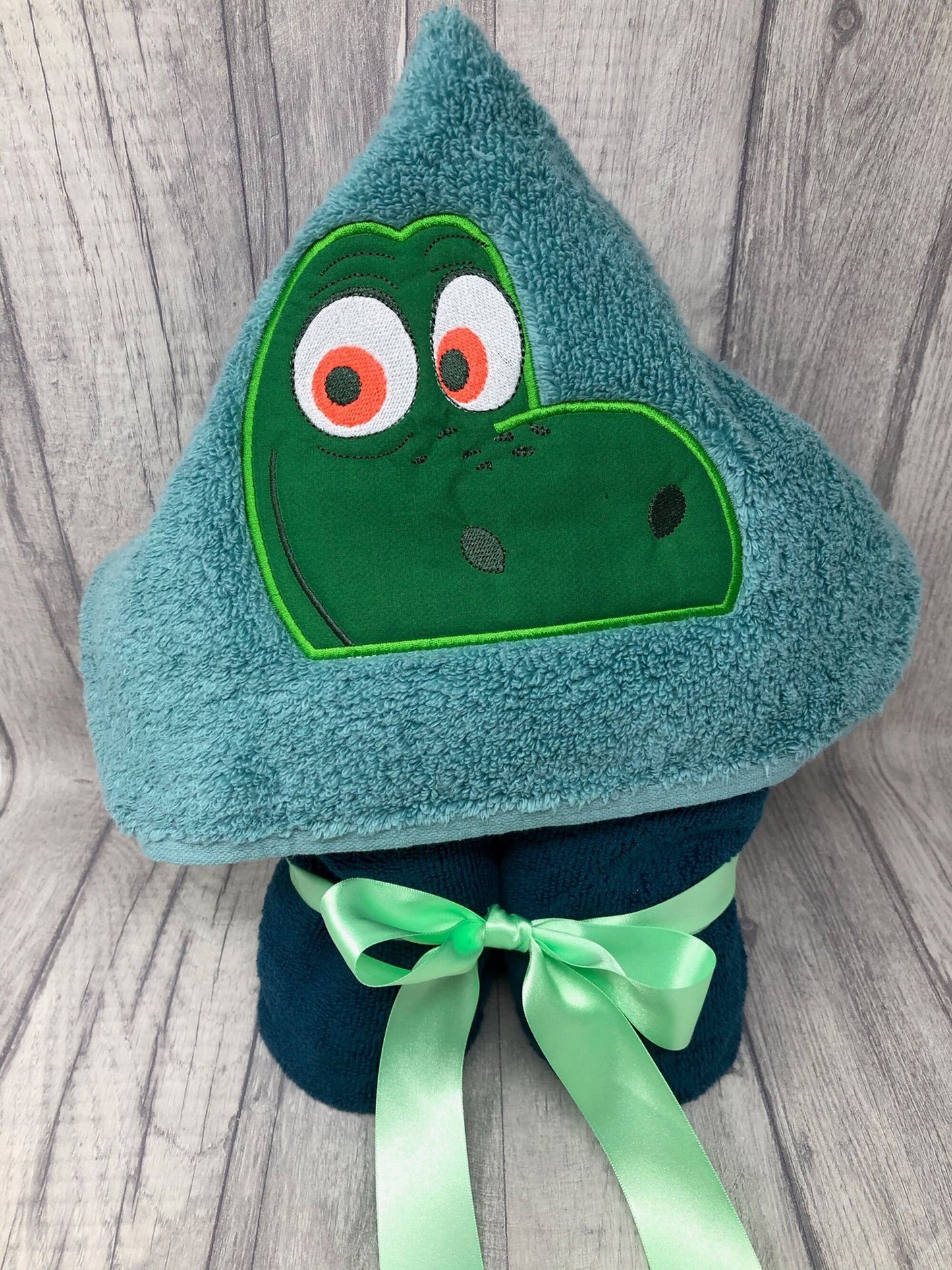 Dinosaur hooded towel