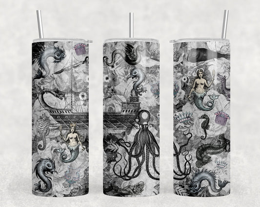 Mermaid Kraken Tumbler