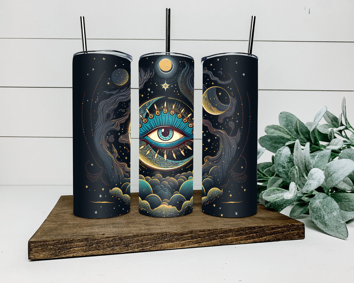 Evil eye tumbler