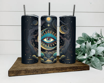 Evil eye tumbler