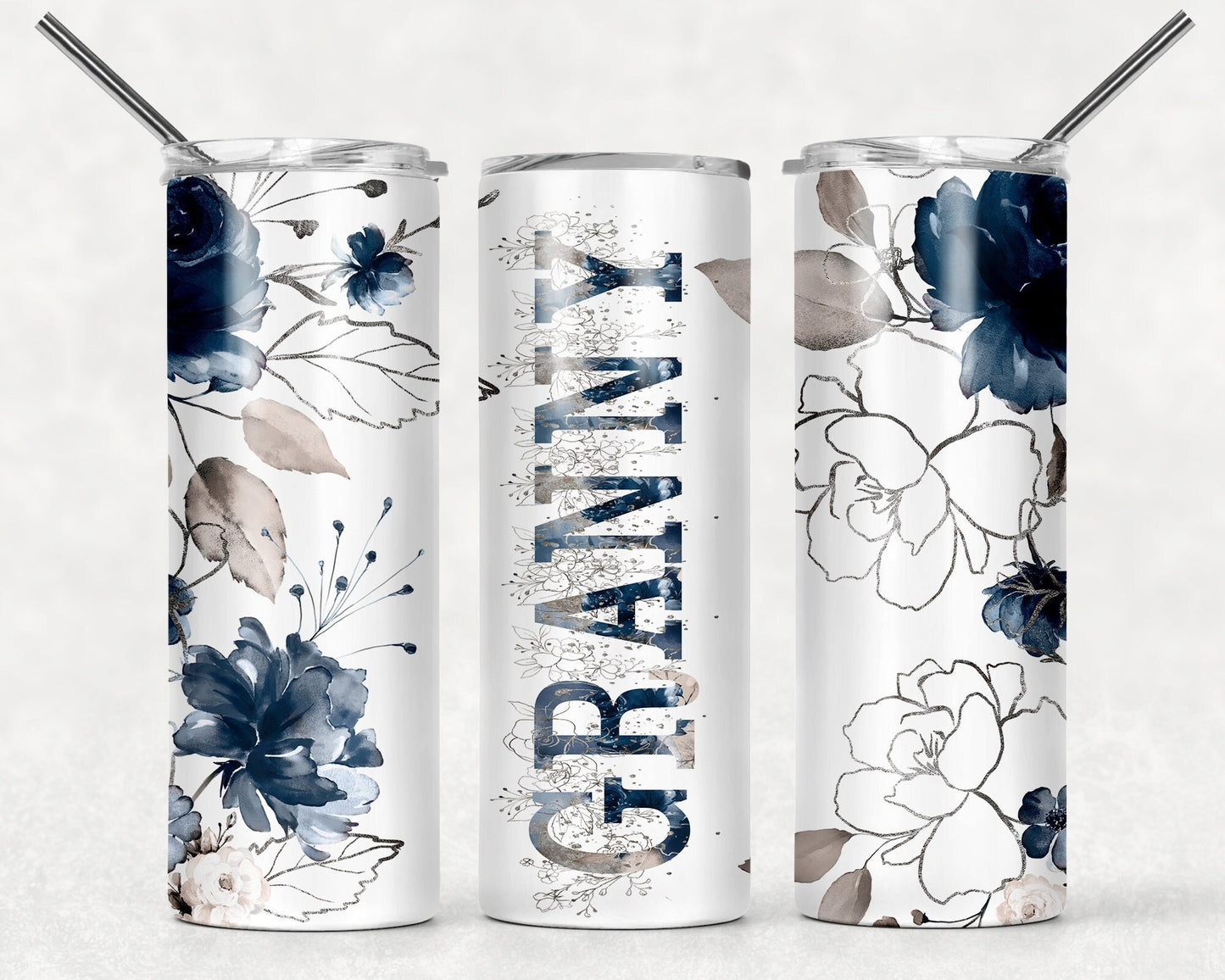 Granny floral tumbler