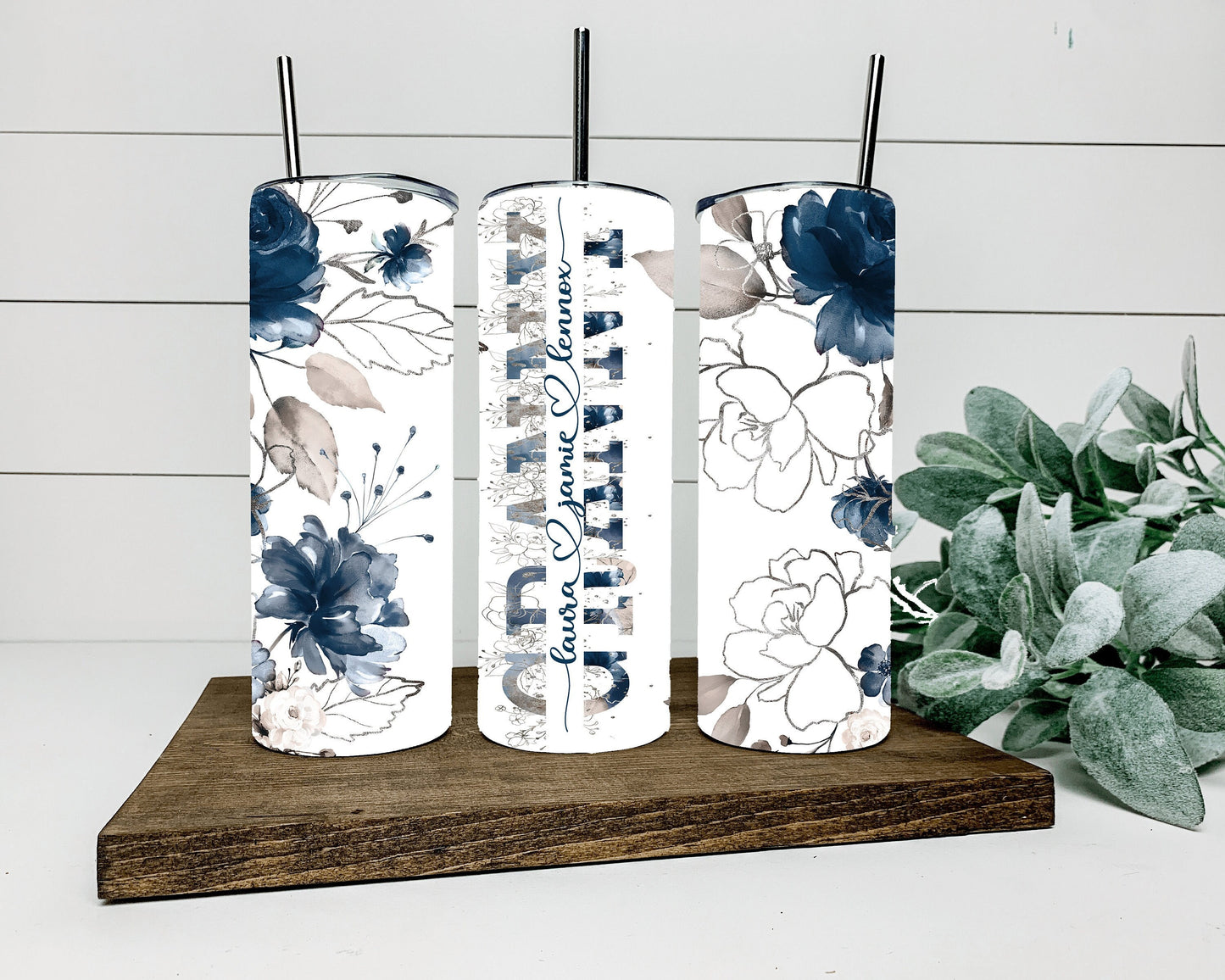 Granny floral tumbler