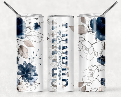 Granny floral tumbler