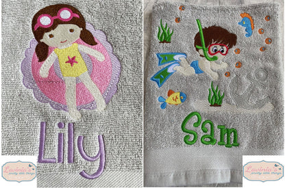 Kids swimming towel