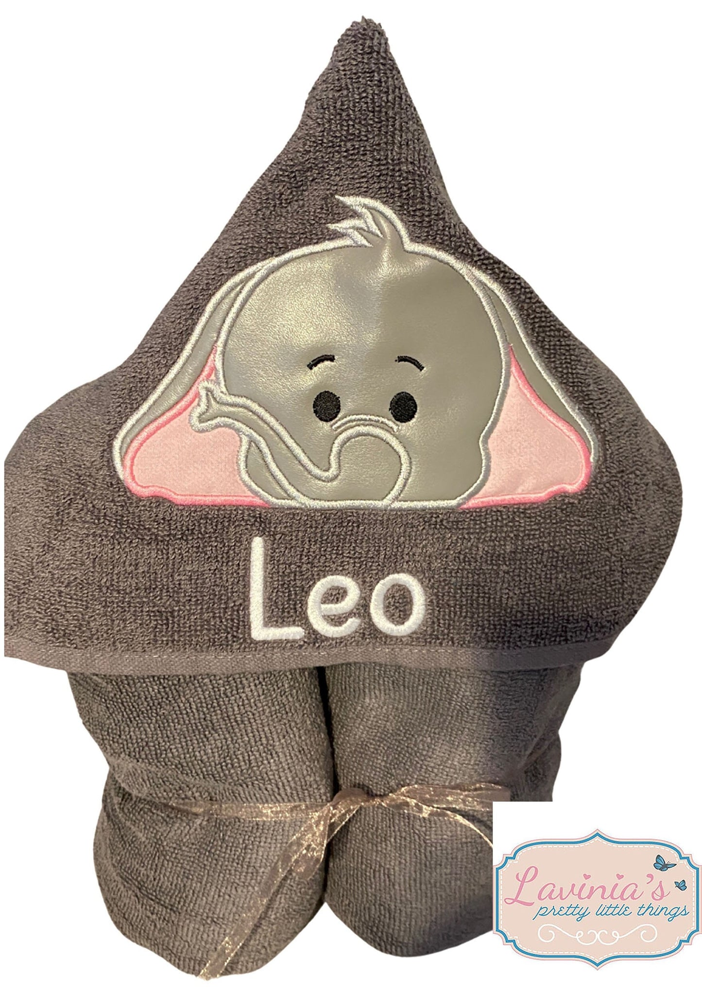 Elephant hooded towel