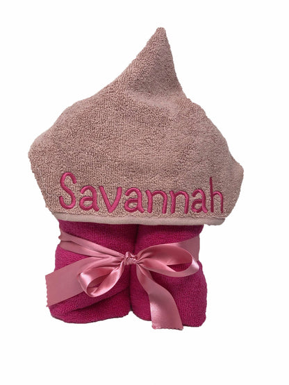 Childrens Personalised Hooded Towel