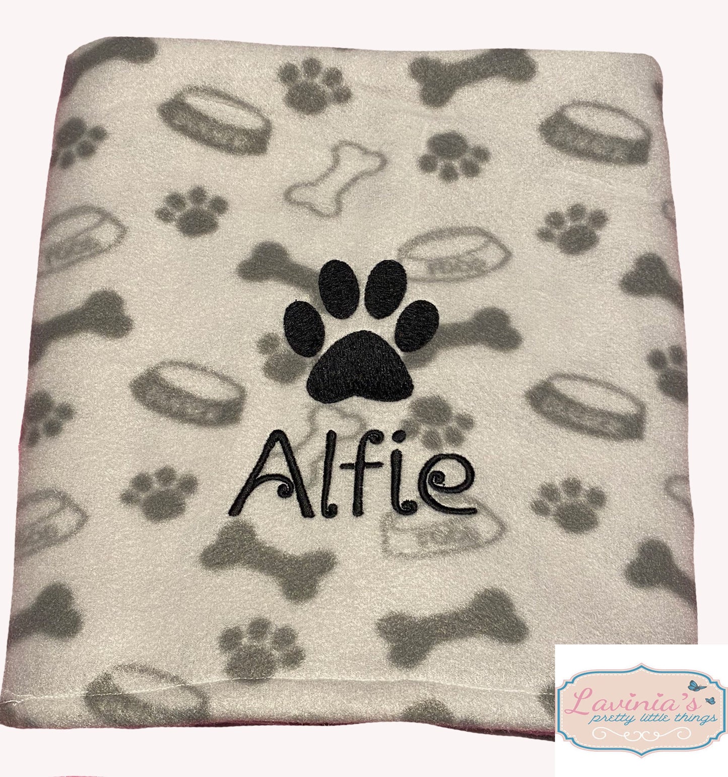 Paw print blanket