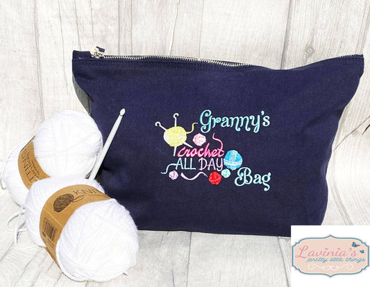 Personalised crochet bag