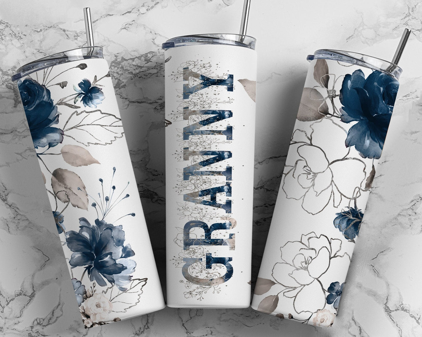 Granny floral tumbler