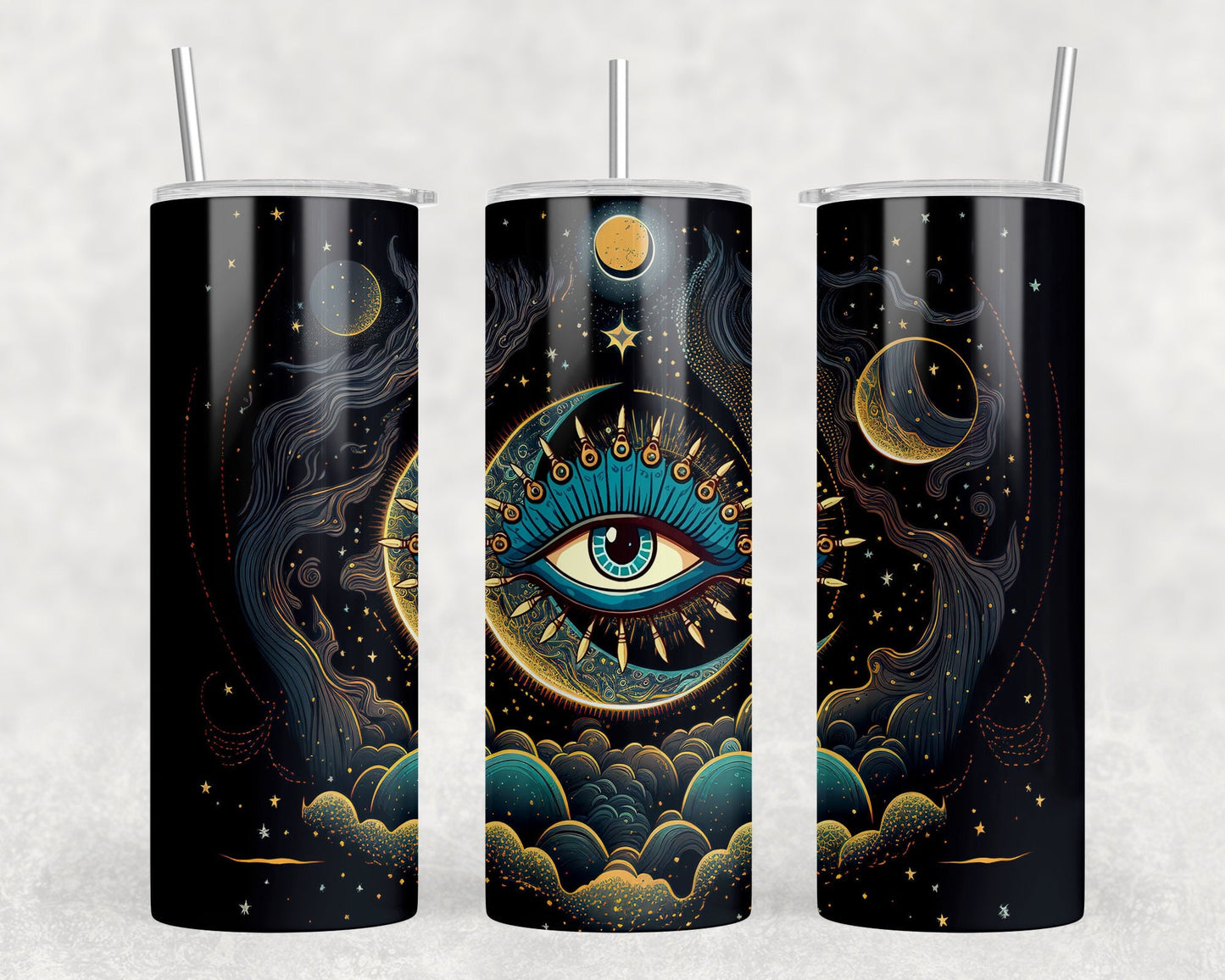 Evil eye tumbler