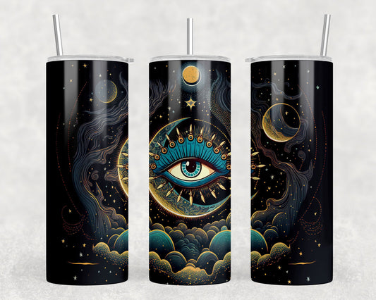 Evil eye tumbler
