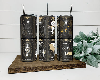 Tarot card tumbler drinkware