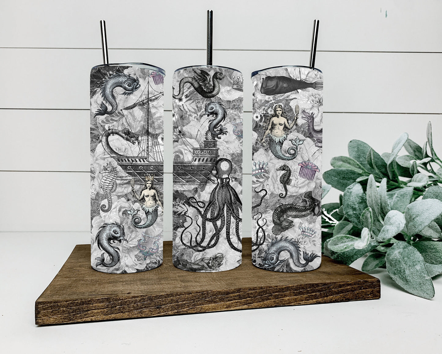 Mermaid Kraken Tumbler