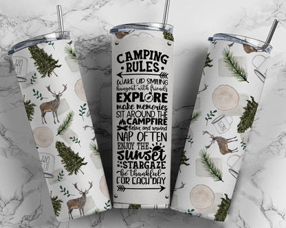 Camping Rules Tumbler