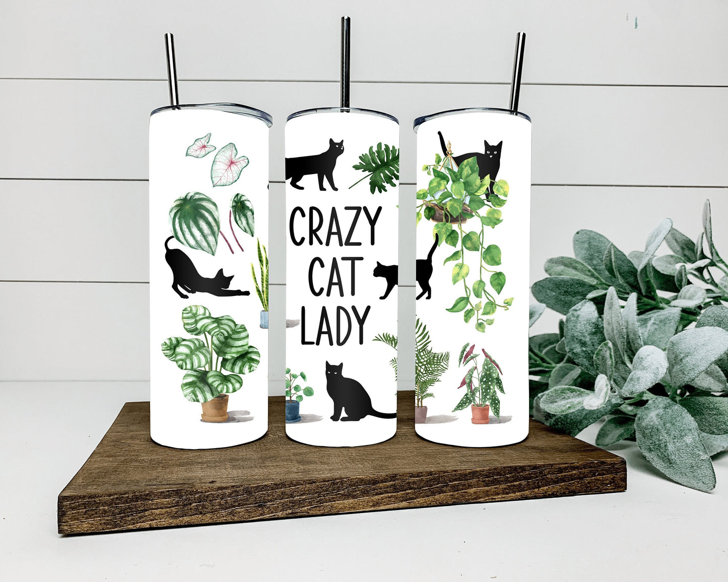 Crazy cat lady tumbler